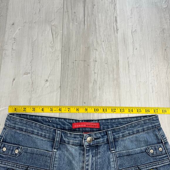 Vintage Cosmopolitan Jeanswear Embroidered Sequin Y2K Denim Bootcut Flare Jeans - Picture 8 of 11